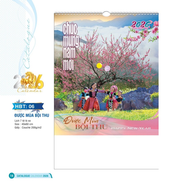 LỊCH 7 TỜ LÒ XO - ĐƯỢC MÙA BỘI THU