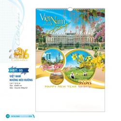 LỊCH 7 TỜ LÒ XO - VIỆT NAM NHỮNG NẺO ĐƯỜNG