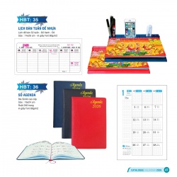 LỊCH BÀN TUẦN ĐỂ NHỰA