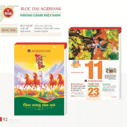 LỊCH BLOC AGRIBANK - ĐẠI - PHONG CẢNH VIỆT NAM