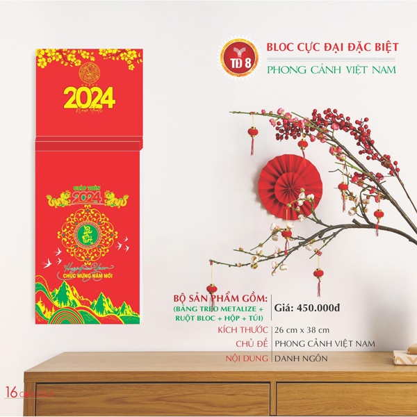 LỊCH BLOC CỰC ĐẠI ĐẶC BIỆT - PHONG CẢNH VIỆT NAM