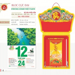 LỊCH BLOC CỰC ĐẠI - PHONG CẢNH VIỆT NAM