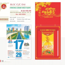 LỊCH BLOC CỰC ĐẠI - PHONG CẢNH VIỆT NAM