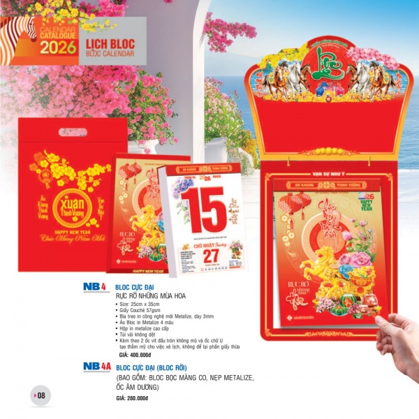 LỊCH BLOC CỰC ĐẠI - RỰC RỠ NHỮNG MÙA HOA