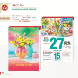 LỊCH BLOC ĐẠI - CĂM HOA NGHỆ THUẬT