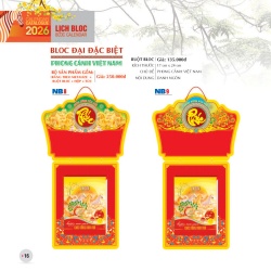 LỊCH BLOC ĐAI ĐẶC BIỆT - PHONG CẢNH VIỆT NAM