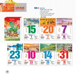 LỊCH BLOC ĐẠI - PHONG CẢNH VIỆT NAM