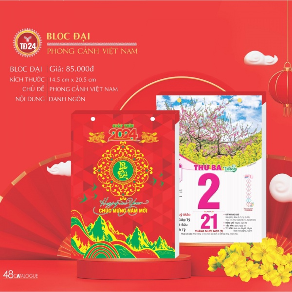 LỊCH BLOC ĐẠI - PHONG CẢNH VIỆT NAM