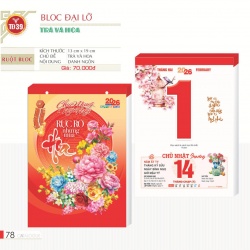 LỊCH BLOC ĐẠI LỠ - TRÀ VÀ HOA