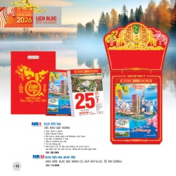 LỊCH BLOC SIÊU ĐẠI - SẮC MÀU QUÊ HƯƠNG
