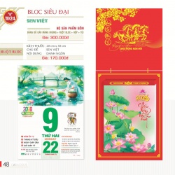 LỊCH BLOC SIÊU ĐẠI - SEN VIỆT