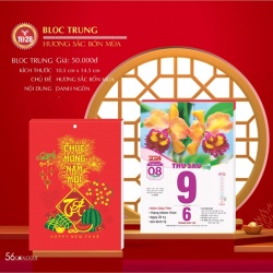 LỊCH BLOC TRUNG - HƯƠNG SẮC BỐN MÙA