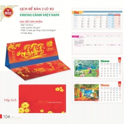 LỊCH ĐỂ BÀN 2 LÒ XO - PHONG CẢNH VIỆT NAM