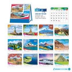 LỊCH ĐỂ BÀN - CẢNH ĐẸP THẾ GIỚI