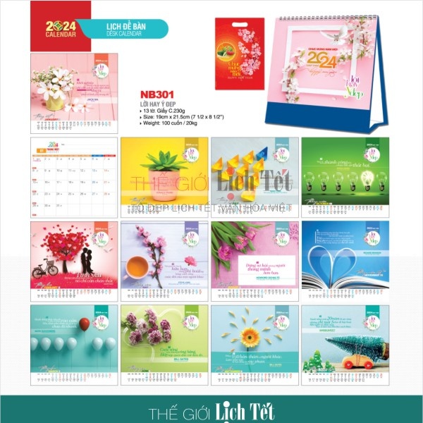 LỊCH ĐỂ BÀN - LỜI HAY Ý ĐẸP