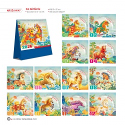 LỊCH ĐỂ BÀN - PHI MÃ TẤN TÀI