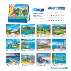 LỊCH ĐỂ BÀN - THẮNG CẢNH ĐẸP