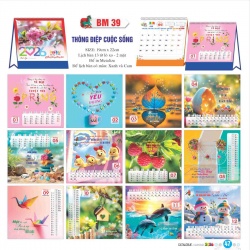 LỊCH ĐỂ BÀN - THÔNG ĐIỆP CUỘC SỐNG