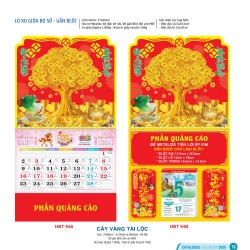 LỊCH LÒ XO GIỮA BỘ SỐ - GẮN BLỐC