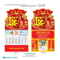 LỊCH LÒ XO GIỮA BỘ SỐ - GẮN BLỐC
