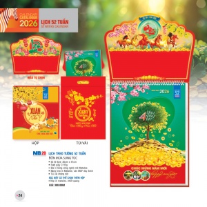 LỊCH TREO TƯỜNG 52 TUẦN - BỐN MÙA SUNG TÚC LỊCH TREO TƯỜNG 52 TUẦN - BỐN MÙA SUNG TÚC