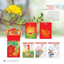 LỊCH TREO TƯỜNG 52 TUẦN - MÃ ĐÁO THÀNH CÔNG