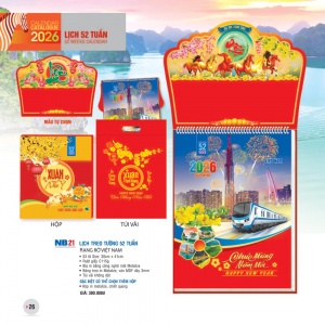 LỊCH TREO TƯỜNG 52 TUẦN - RẠNG RỠ VIỆT NAM LỊCH TREO TƯỜNG 52 TUẦN - RẠNG RỠ VIỆT NAM