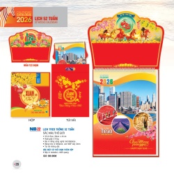 LỊCH TREO TƯỜNG 52 TUẦN - SẮC MÀU THẾ GIỚI