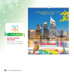 LỊCH TREO TƯỜNG 7 TỜ - VIỆT NAM KỶ NGUYÊN THỊNH VƯỢNG